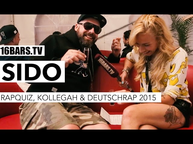 sido über das Rapquiz, Kollegah & Deutschrap 2015 (16BARS.TV)
