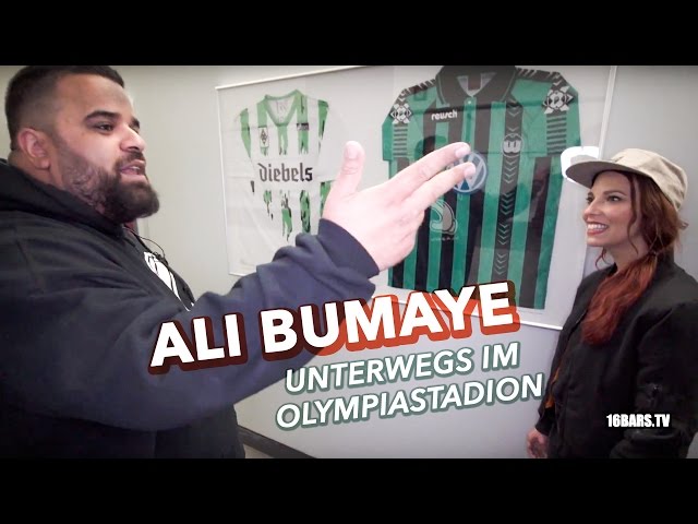 Ali Bumaye unterwegs im Olympiastadion Berlin: Usain Bolt, FC Bayern & Kindheit (16BARS.TV)